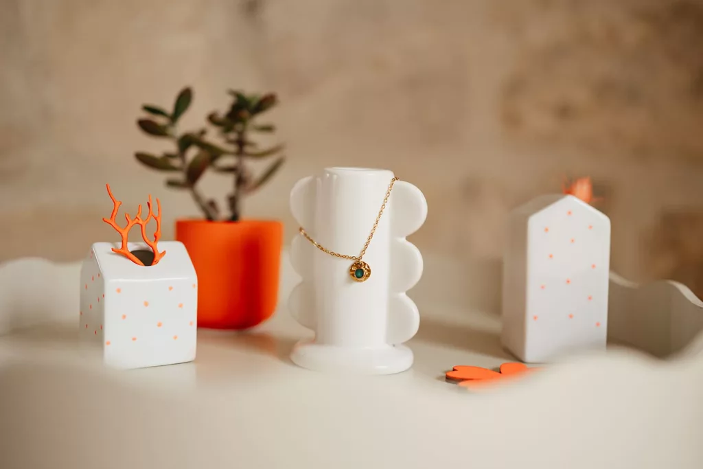 Bijoux Isatis Bijoux Bois Sur Mesure Caen, photo de présentation de produit, exemple de collier coloris vert