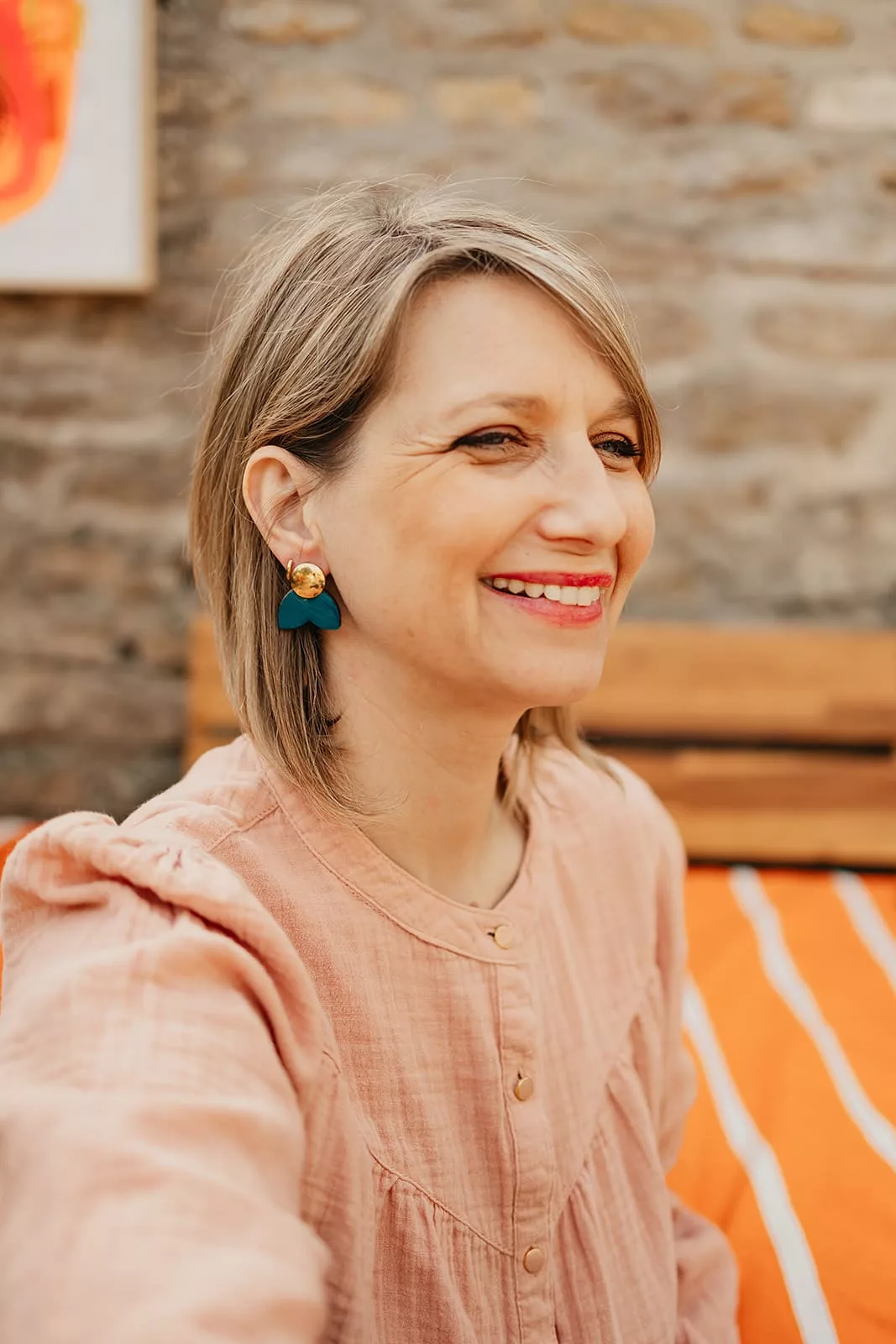 Bijoux Isatis Bijoux Bois Sur Mesure Caen, photo de présentation de produit, type Daisy Carole coloris canard