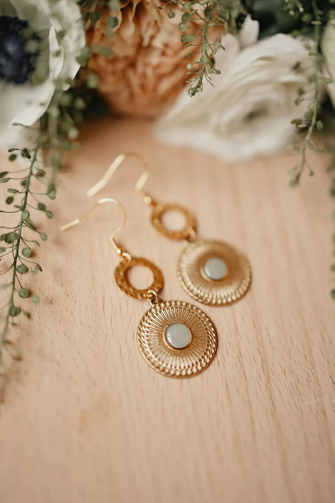 Bijoux Isatis Bijoux Bois Sur Mesure Caen, photo de présentation de produit, type Gloria coloris lichen