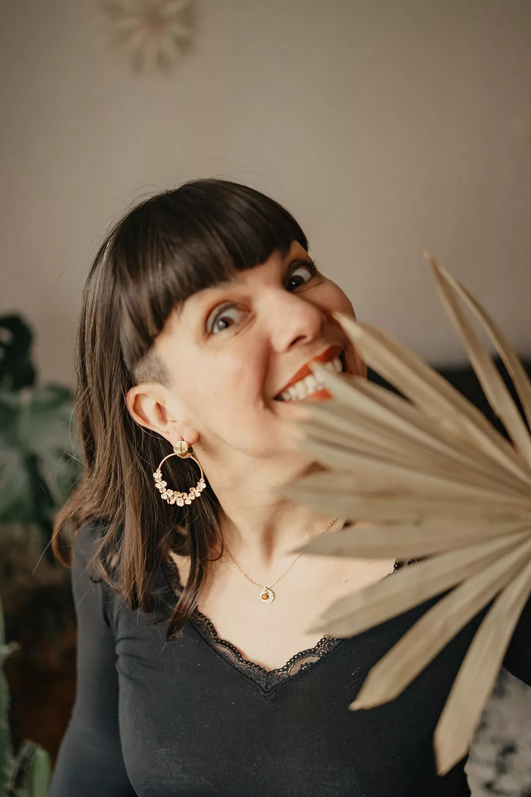 Bijoux Isatis Bijoux Bois Sur Mesure Caen, photo de présentation de produit, type Iris coloris or