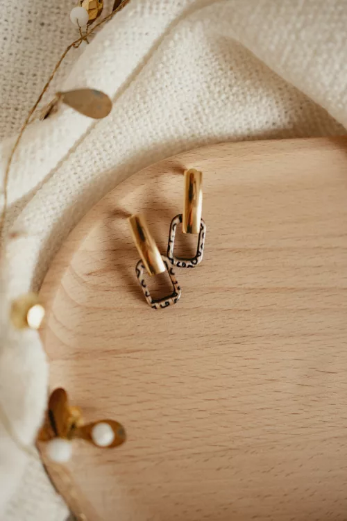 Bijoux Isatis Bijoux Bois Sur Mesure Caen, photo de présentation de produit, type Jade Wild coloris léopard