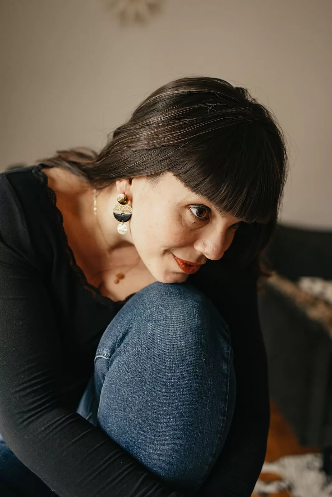 Bijoux Isatis Bijoux Bois Sur Mesure Caen, photo de présentation de produit, type Lybra Sable coloris noir