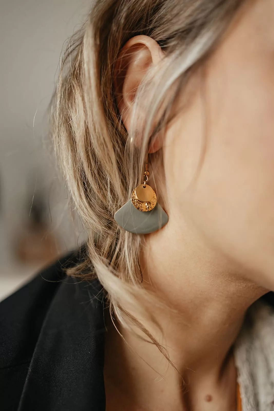 Bijoux Isatis Bijoux Bois Sur Mesure Caen, photo de présentation de produit, type Vega coloris lichen