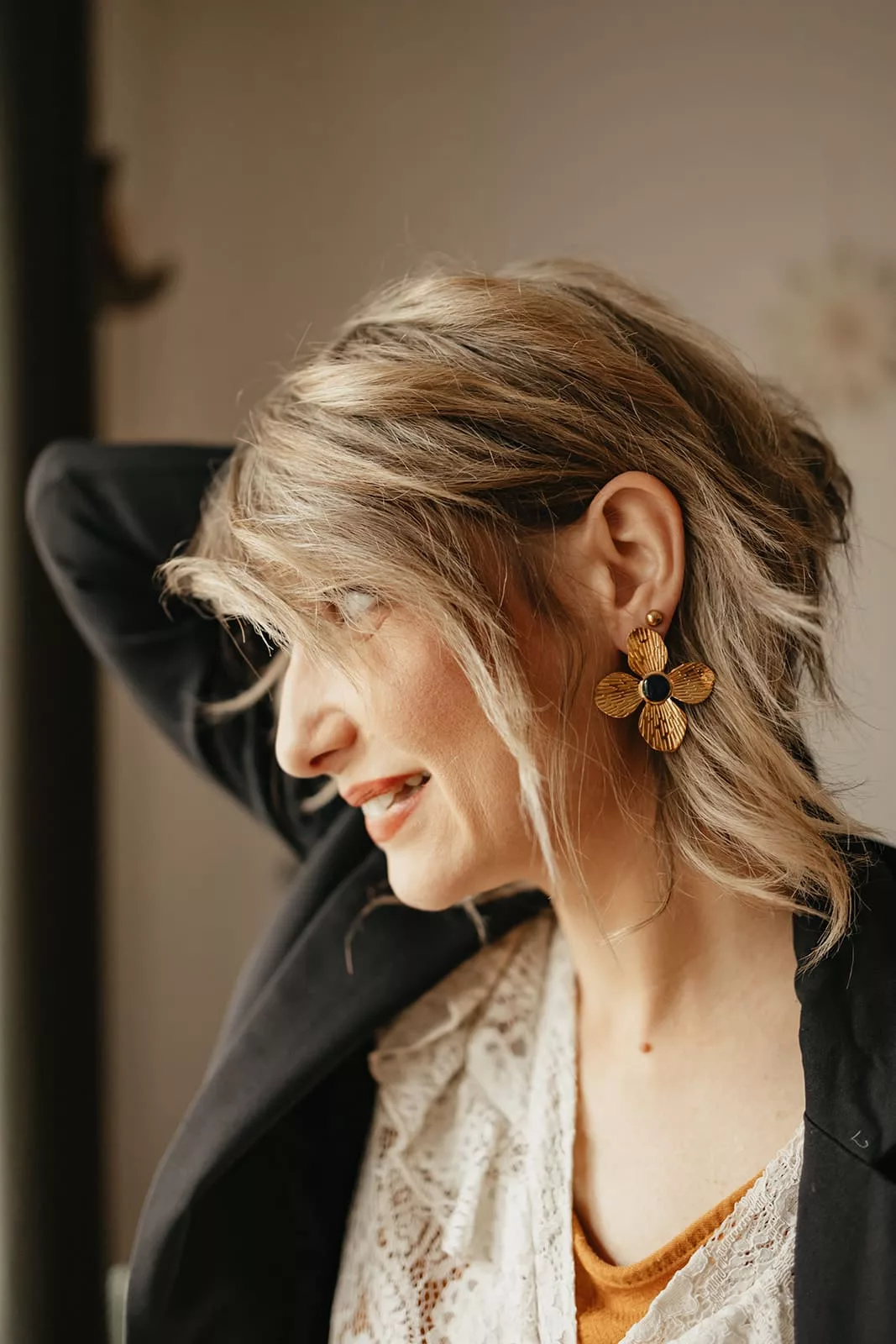 Bijoux Isatis Bijoux Bois Sur Mesure Caen, photo de présentation de produit, type Vera coloris noir