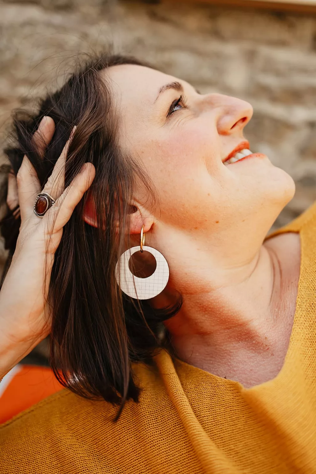 Bijoux Isatis Bijoux Bois Sur Mesure Caen, photo de présentation de produit, type Willow Judy coloris quadrillage