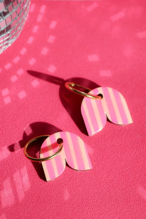 Isatis Bijoux Bois Fait Main Caen Boucles d'oreilles Colore Daisy Bonnie