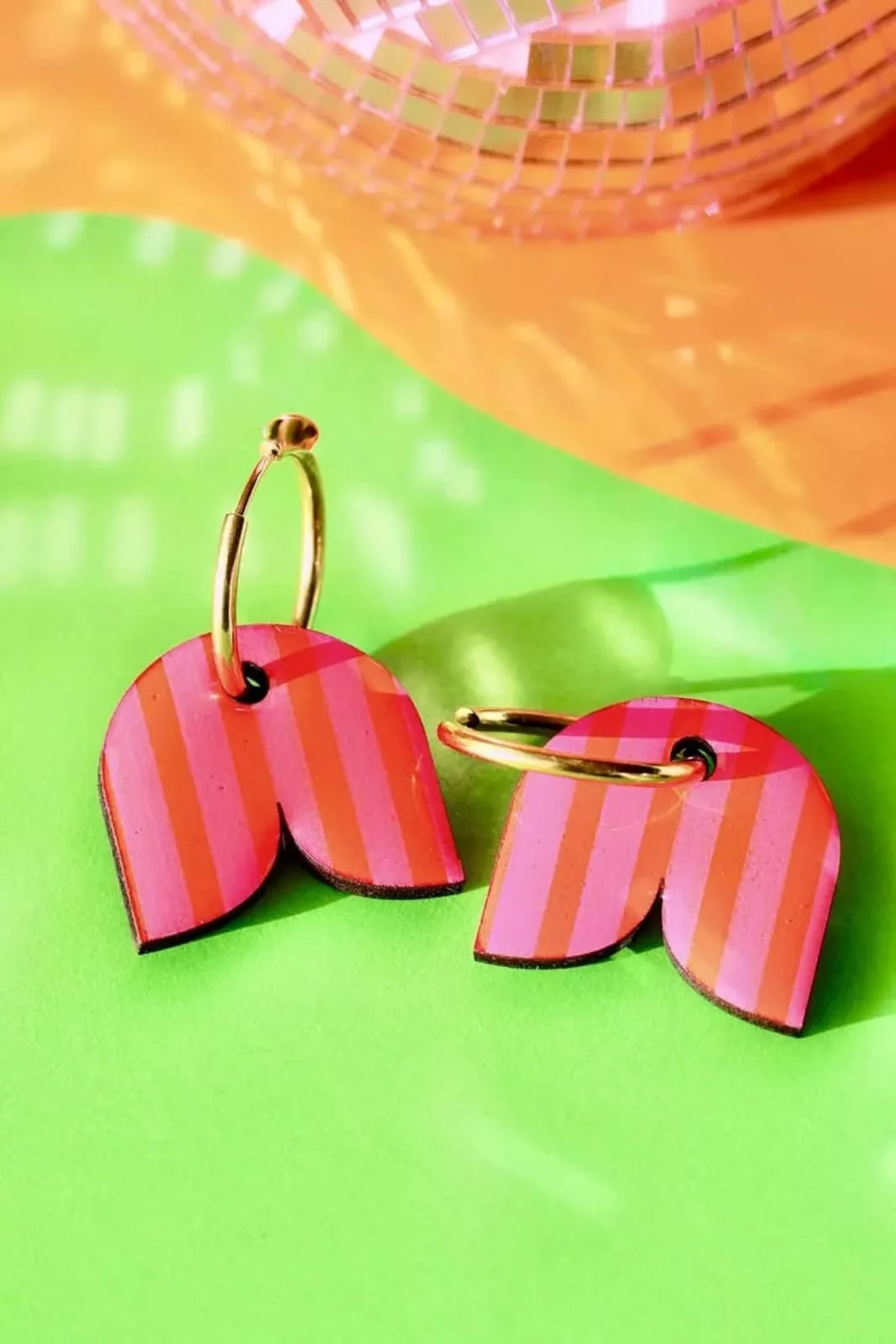 Isatis Bijoux Bois Fait Main Caen Boucles d'oreilles Colore Daisy Bonnie