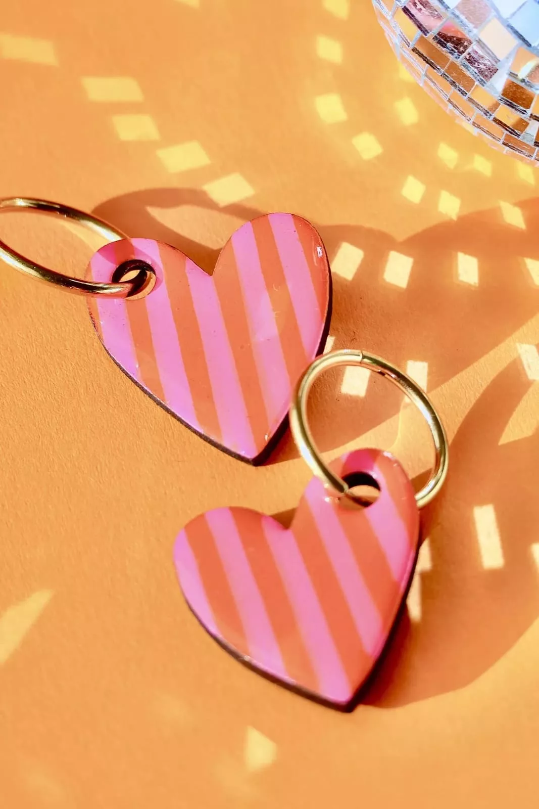 Isatis Bijoux Bois Fait Main Caen Boucles d'oreilles Colore Disco Love