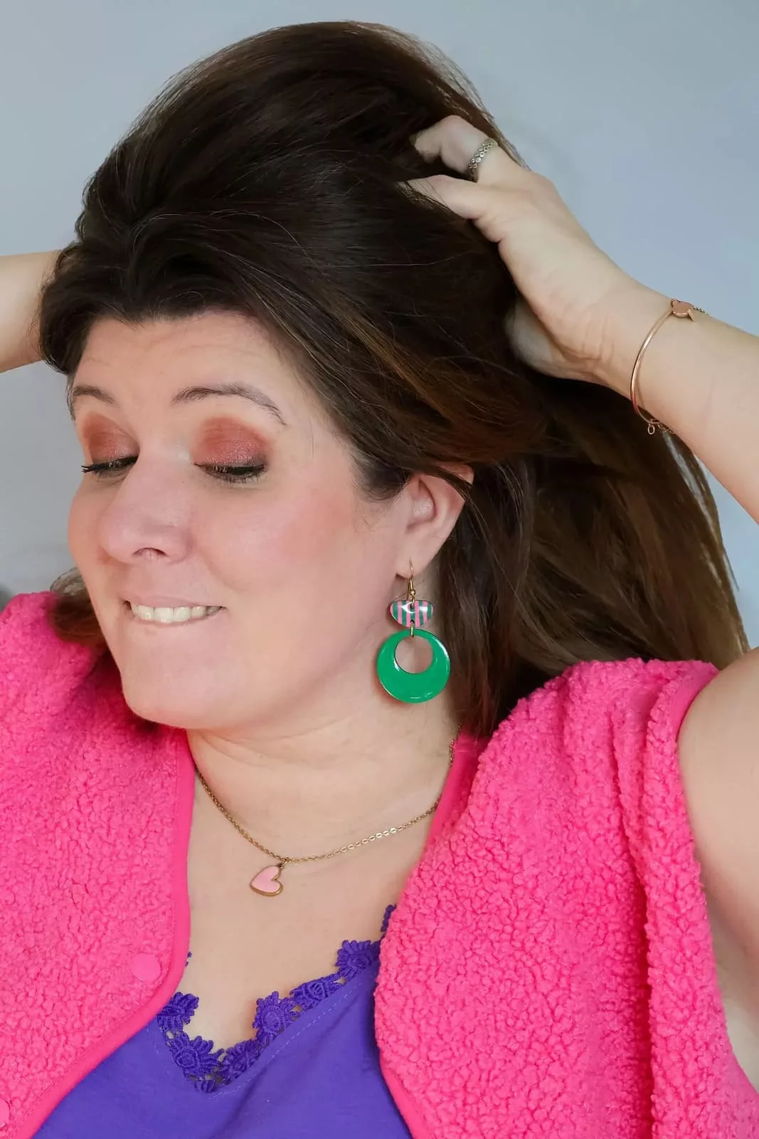 Isatis Bijoux Bois Fait Main Caen Boucles d'oreilles Colore Dolly Pop