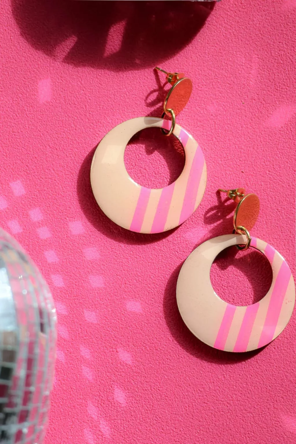 Isatis Bijoux Bois Fait Main Caen Boucles d'oreilles Colore Josie Apple