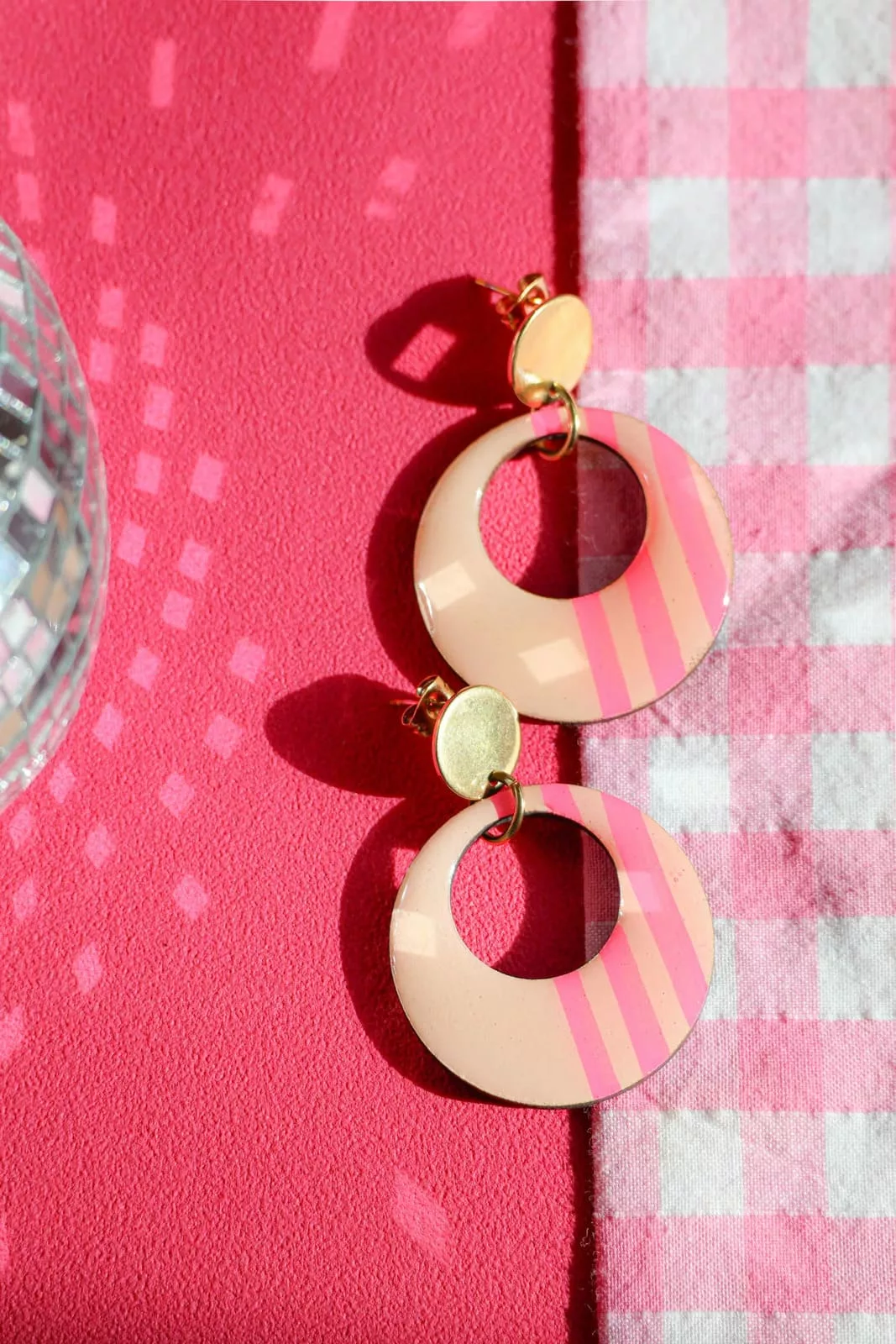 Isatis Bijoux Bois Fait Main Caen Boucles d'oreilles Colore Josie Apple