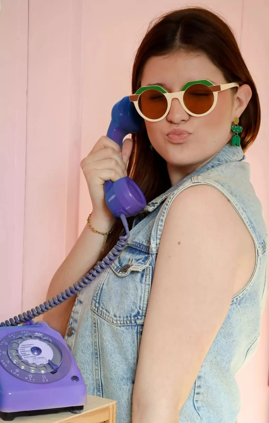 Isatis Bijoux Bois Fait Main Caen Boucles d'oreilles Colore Poppy Jane