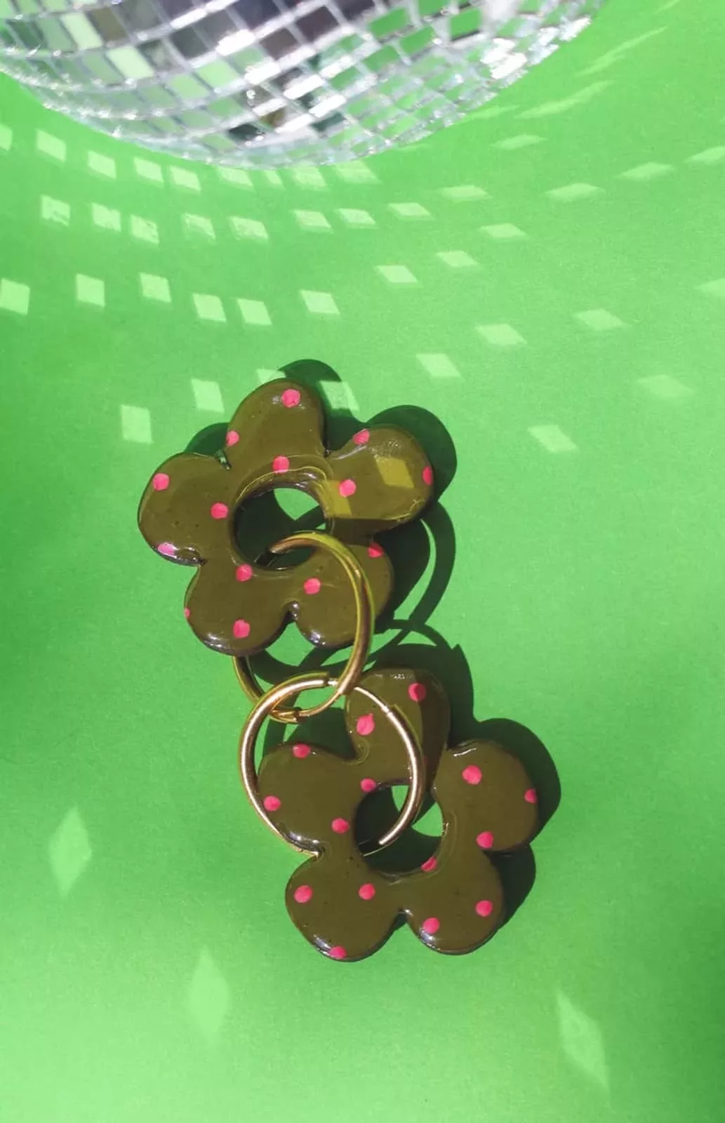 Isatis Bijoux Bois Fait Main Caen Boucles d'oreilles Colore Rosy Candy