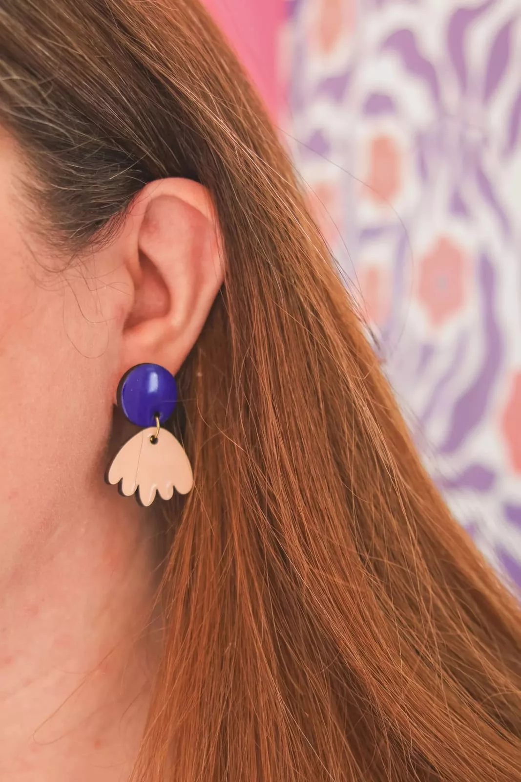 Isatis Bijoux Bois Fait Main Caen Boucles d'oreilles Colore Sunny Dolly